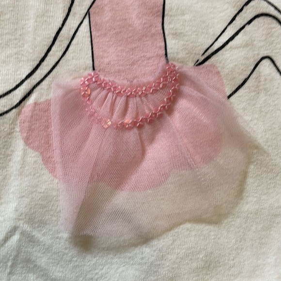 2012 Gymboree “Glamour Ballerina” Gem Ballerina 3-D Tutu Tee, Size 4 - Picture 3 of 8